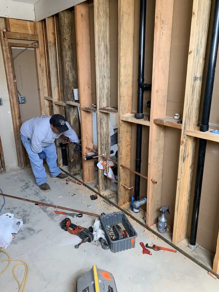 Commercial rough-in plumbing for Gas Line Repair in Lafayette